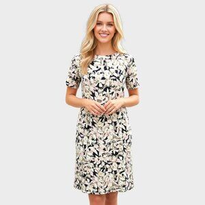 Collective Concepts Floral Mini Dress Womens Medium Cutout Back